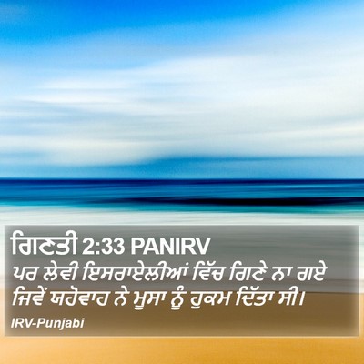 ਗਿਣਤੀ 2:33 PANIRV Bible Verse Image