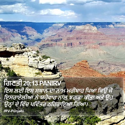 ਗਿਣਤੀ 20:13 PANIRV Bible Verse Image