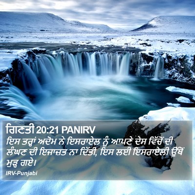 ਗਿਣਤੀ 20:21 PANIRV Bible Verse Image