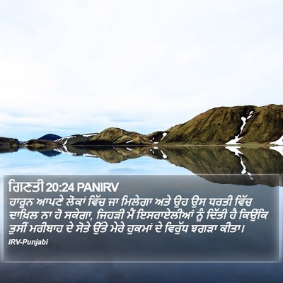 ਗਿਣਤੀ 20:24 PANIRV Bible Verse Image