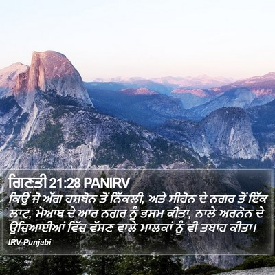 ਗਿਣਤੀ 21:28 PANIRV Bible Verse Image