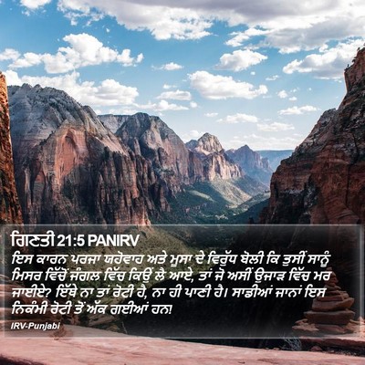 ਗਿਣਤੀ 21:5 PANIRV Bible Verse Image