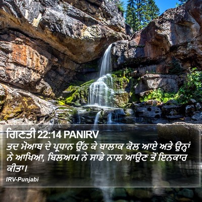 ਗਿਣਤੀ 22:14 PANIRV Bible Verse Image