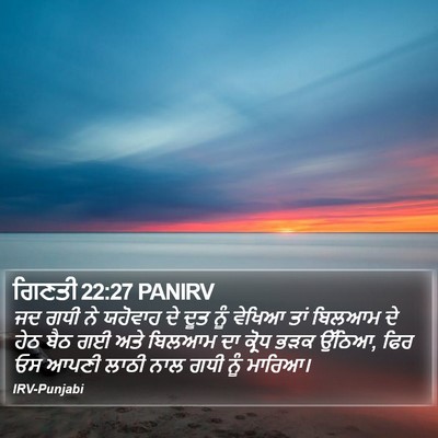 ਗਿਣਤੀ 22:27 PANIRV Bible Verse Image