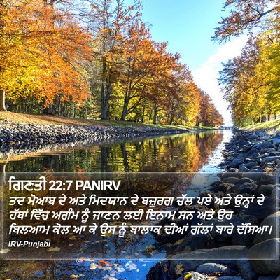 ਗਿਣਤੀ 22:7 PANIRV Bible Verse Image