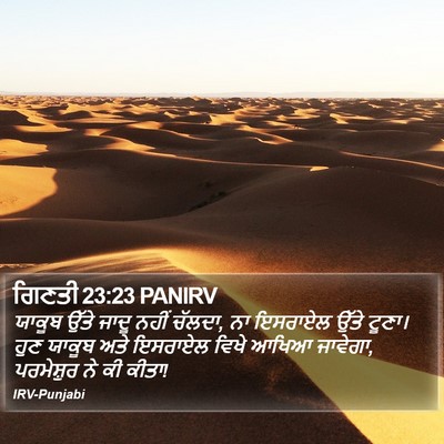 ਗਿਣਤੀ 23:23 PANIRV Bible Verse Image