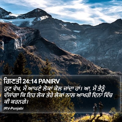ਗਿਣਤੀ 24:14 PANIRV Bible Verse Image
