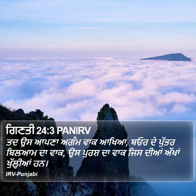 ਗਿਣਤੀ 24:3 PANIRV Bible Verse Image