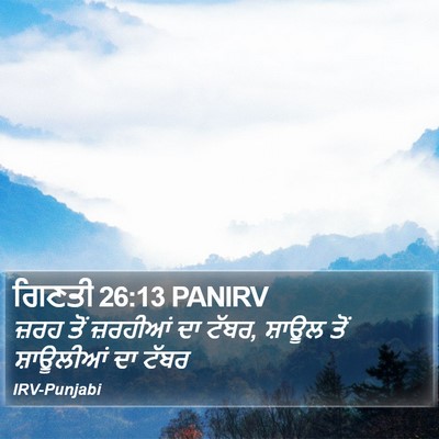 ਗਿਣਤੀ 26:13 PANIRV Bible Verse Image