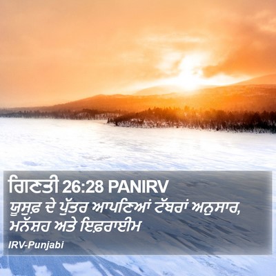 ਗਿਣਤੀ 26:28 PANIRV Bible Verse Image