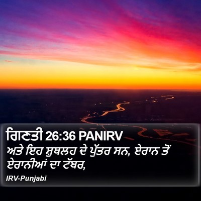 ਗਿਣਤੀ 26:36 PANIRV Bible Verse Image