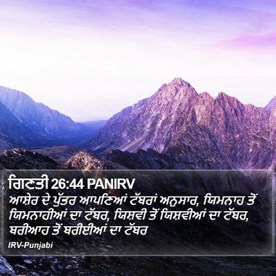 ਗਿਣਤੀ 26:44 PANIRV Bible Verse Image