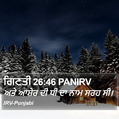 ਗਿਣਤੀ 26:46 PANIRV Bible Verse Image