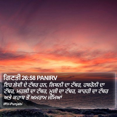 ਗਿਣਤੀ 26:58 PANIRV Bible Verse Image