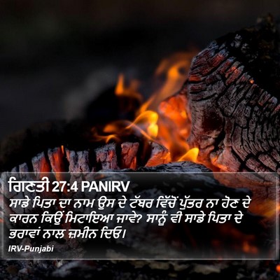 ਗਿਣਤੀ 27:4 PANIRV Bible Verse Image