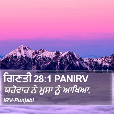 ਗਿਣਤੀ 28:1 PANIRV Bible Verse Image