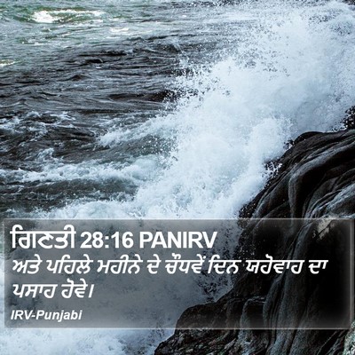 ਗਿਣਤੀ 28:16 PANIRV Bible Verse Image