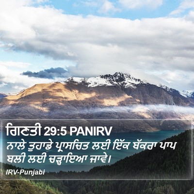 ਗਿਣਤੀ 29:5 PANIRV Bible Verse Image