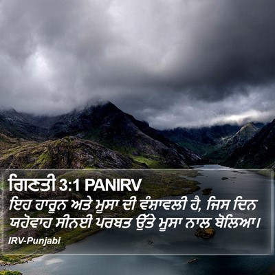 ਗਿਣਤੀ 3:1 PANIRV Bible Verse Image