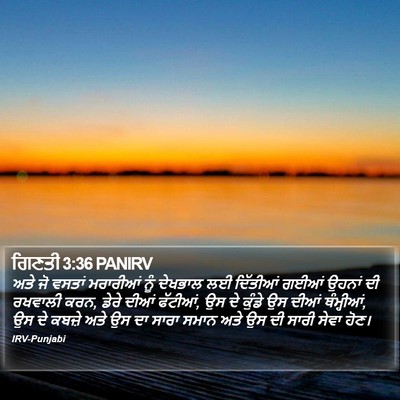 ਗਿਣਤੀ 3:36 PANIRV Bible Verse Image