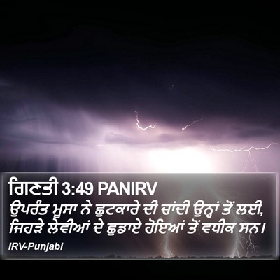 ਗਿਣਤੀ 3:49 PANIRV Bible Verse Image