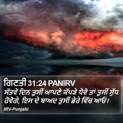 ਗਿਣਤੀ 31:24 PANIRV Bible Verse Image