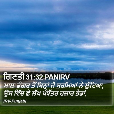 ਗਿਣਤੀ 31:32 PANIRV Bible Verse Image