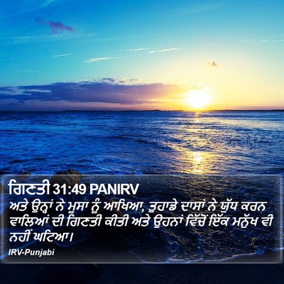 ਗਿਣਤੀ 31:49 PANIRV Bible Verse Image