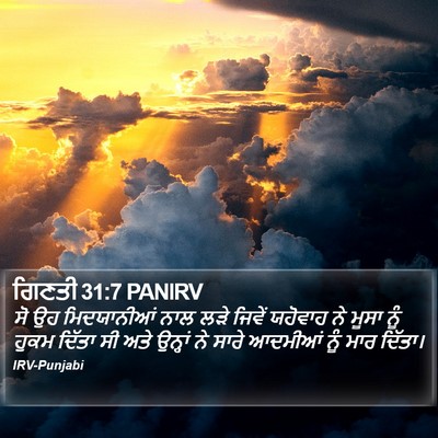 ਗਿਣਤੀ 31:7 PANIRV Bible Verse Image