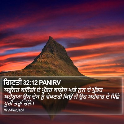 ਗਿਣਤੀ 32:12 PANIRV Bible Verse Image