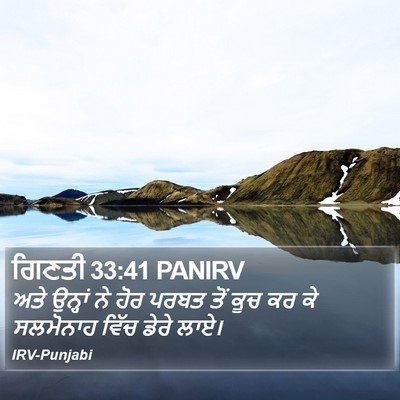 ਗਿਣਤੀ 33:41 PANIRV Bible Verse Image