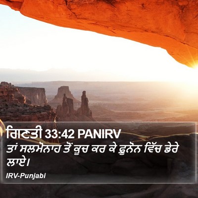 ਗਿਣਤੀ 33:42 PANIRV Bible Verse Image