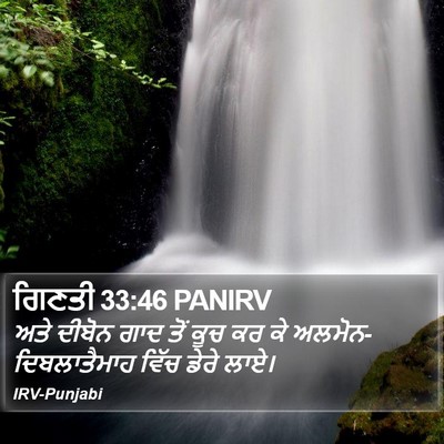 ਗਿਣਤੀ 33:46 PANIRV Bible Verse Image