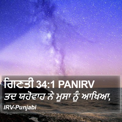 ਗਿਣਤੀ 34:1 PANIRV Bible Verse Image
