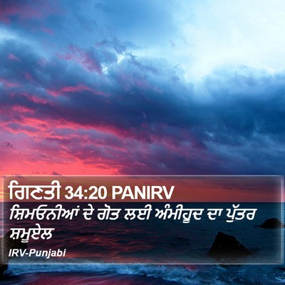 ਗਿਣਤੀ 34:20 PANIRV Bible Verse Image