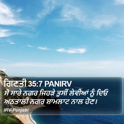 ਗਿਣਤੀ 35:7 PANIRV Bible Verse Image
