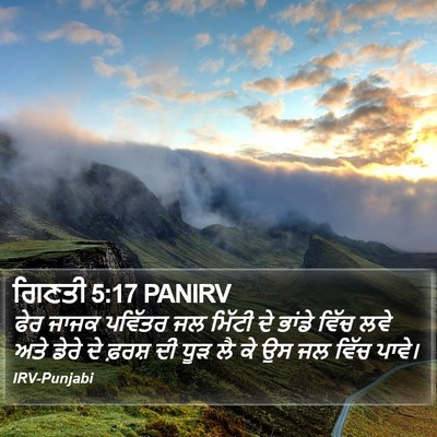 ਗਿਣਤੀ 5:17 PANIRV Bible Verse Image