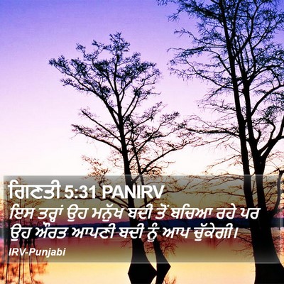 ਗਿਣਤੀ 5:31 PANIRV Bible Verse Image