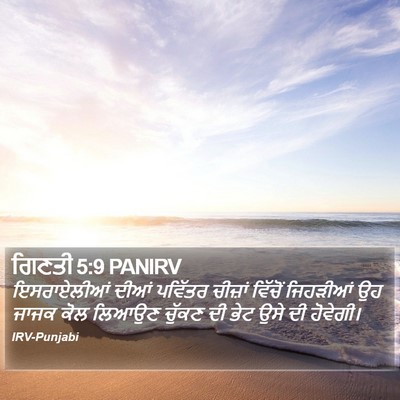 ਗਿਣਤੀ 5:9 PANIRV Bible Verse Image