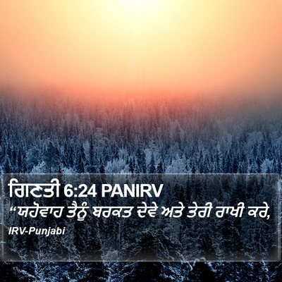 ਗਿਣਤੀ 6:24 PANIRV Bible Verse Image