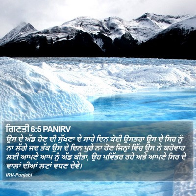 ਗਿਣਤੀ 6:5 PANIRV Bible Verse Image