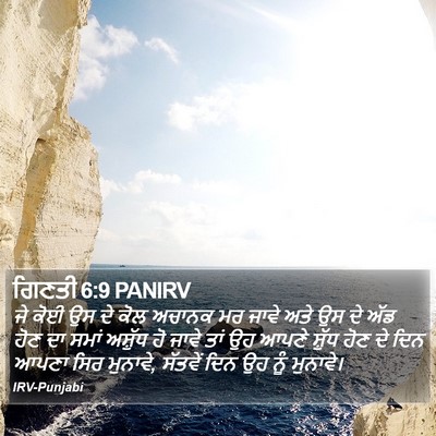 ਗਿਣਤੀ 6:9 PANIRV Bible Verse Image