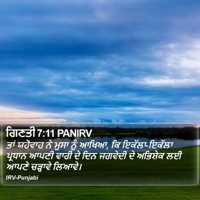 ਗਿਣਤੀ 7:11 PANIRV Bible Verse Image