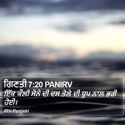ਗਿਣਤੀ 7:20 PANIRV Bible Verse Image