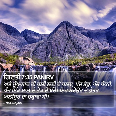 ਗਿਣਤੀ 7:35 PANIRV Bible Verse Image