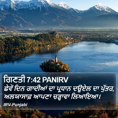 ਗਿਣਤੀ 7:42 PANIRV Bible Verse Image