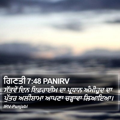 ਗਿਣਤੀ 7:48 PANIRV Bible Verse Image