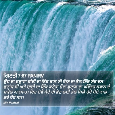 ਗਿਣਤੀ 7:67 PANIRV Bible Verse Image