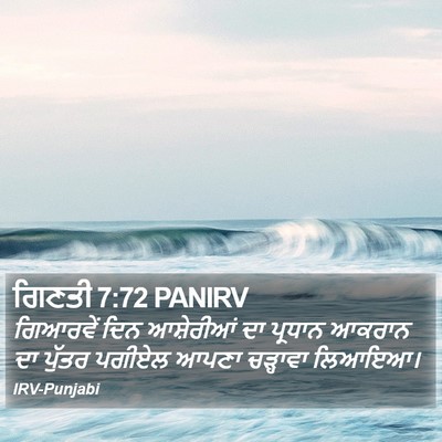 ਗਿਣਤੀ 7:72 PANIRV Bible Verse Image