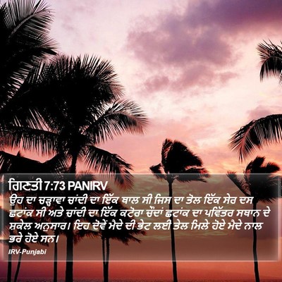 ਗਿਣਤੀ 7:73 PANIRV Bible Verse Image